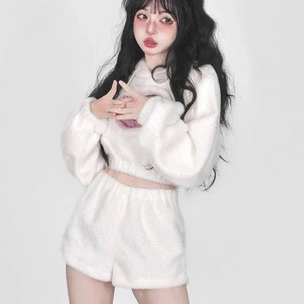 Heart Hoodie & Shorts Outfit - The Mage's Emporium Kore Kawaii Kore Kawaii Shopify Collective Used English Japanese Style Comic Book