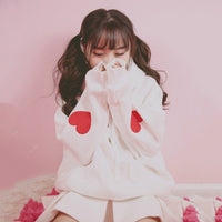 Heart Sleeve Hoodie Pullover - The Mage's Emporium Kore Kawaii Kore Kawaii Shopify Collective Used English Japanese Style Comic Book