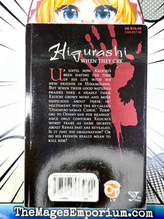 Higurashi When They Cry Abducted By Demons Arc 2 Vol 2 - The Mage's Emporium Yen Press 2501 BackInStock Used English Manga Japanese Style Comic Book