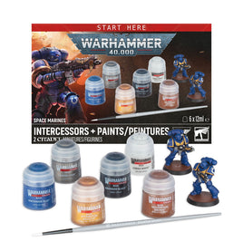 Warhammer 40K: Space Marines - Intercessors + Paints Set