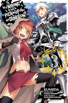 Is It Wrong To Try To Pick Up Girls in a Dungeon? Vol 3 - The Mage's Emporium Yen Press 2407 alltags description Used English Manga Japanese Style Comic Book