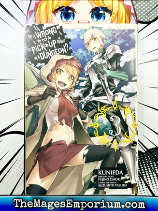 Is It Wrong To Try To Pick Up Girls in a Dungeon? Vol 3 - The Mage's Emporium Yen Press 2407 alltags description Used English Manga Japanese Style Comic Book