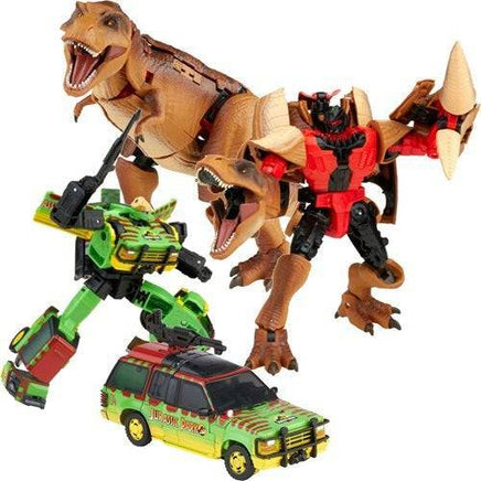 Jurassic Park Transformers Mash - Up Tyrannocon Rex and Autobot JP93 Set - The Mage's Emporium ToyShnip Shopify Collective ToyShnip Used English Action Figure Japanese Style Comic Book