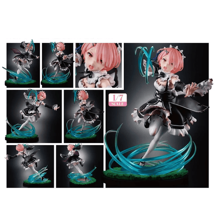 Kadokawa: Re:Zero Starting Life in Another World - Ram (Battle with Roswaal Ver.) 1/7 Scale Figure - The Mage's Emporium Shumi Toys & Gifts Shopify Collective Shumi Toys & Gifts Used English 1/7 Scale Figure Japanese Style Comic Book