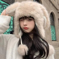 Kawaii Bunny Ears Plush Winter Hat - The Mage's Emporium Kore Kawaii Kore Kawaii Shopify Collective Used English Japanese Style Comic Book