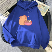 Kawaii Capybara Ramen Hoodie - The Mage's Emporium Kore Kawaii Kore Kawaii Shopify Collective Used English Japanese Style Comic Book