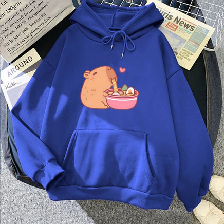 Kawaii Capybara Ramen Hoodie - The Mage's Emporium Kore Kawaii Kore Kawaii Shopify Collective Used English Japanese Style Comic Book