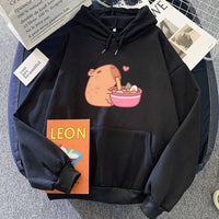 Kawaii Capybara Ramen Hoodie - The Mage's Emporium Kore Kawaii Kore Kawaii Shopify Collective Used English Japanese Style Comic Book