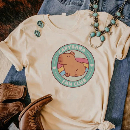 Kawaii Capybara T-Shirts - The Mage's Emporium Kore Kawaii Kore Kawaii Shopify Collective Used English Japanese Style Comic Book