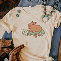 Kawaii Capybara T-Shirts - The Mage's Emporium Kore Kawaii Kore Kawaii Shopify Collective Used English Japanese Style Comic Book