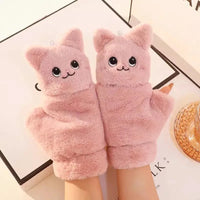Kawaii Cat Plush Mittens - The Mage's Emporium Kore Kawaii Kore Kawaii Shopify Collective Used English Japanese Style Comic Book