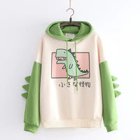 Kawaii Dinosaur Hoodie - The Mage's Emporium Kore Kawaii Kore Kawaii Shopify Collective Used English Japanese Style Comic Book
