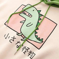 Kawaii Dinosaur Hoodie - The Mage's Emporium Kore Kawaii Kore Kawaii Shopify Collective Used English Japanese Style Comic Book