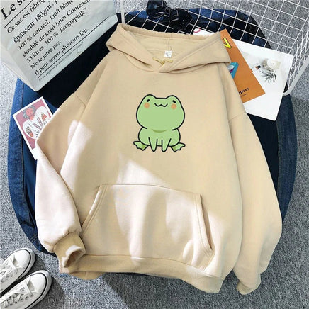 Kawaii Frog Hoodie - The Mage's Emporium Kore Kawaii Kore Kawaii Shopify Collective Used English Japanese Style Comic Book