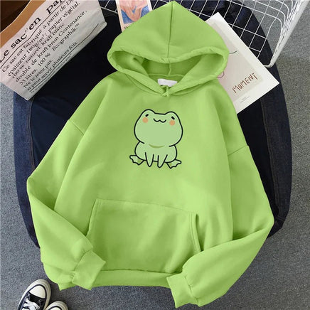 Kawaii Frog Hoodie - The Mage's Emporium Kore Kawaii Kore Kawaii Shopify Collective Used English Japanese Style Comic Book