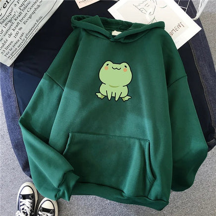 Kawaii Frog Hoodie - The Mage's Emporium Kore Kawaii Kore Kawaii Shopify Collective Used English Japanese Style Comic Book