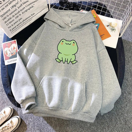 Kawaii Frog Hoodie - The Mage's Emporium Kore Kawaii Kore Kawaii Shopify Collective Used English Japanese Style Comic Book