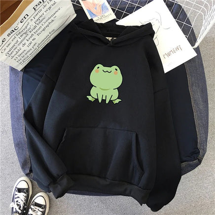 Kawaii Frog Hoodie - The Mage's Emporium Kore Kawaii Kore Kawaii Shopify Collective Used English Japanese Style Comic Book