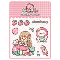 Kawaii Girl & Fruit Scrapbook Stickers - The Mage's Emporium Kore Kawaii Kore Kawaii Shopify Collective Used English Japanese Style Comic Book