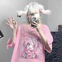 Kawaii Girl Love Confession T-Shirt - The Mage's Emporium Kore Kawaii Kore Kawaii Shopify Collective Used English Japanese Style Comic Book