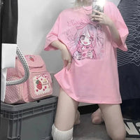 Kawaii Girl Love Confession T-Shirt - The Mage's Emporium Kore Kawaii Kore Kawaii Shopify Collective Used English Japanese Style Comic Book