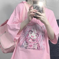 Kawaii Girl Love Confession T-Shirt - The Mage's Emporium Kore Kawaii Kore Kawaii Shopify Collective Used English Japanese Style Comic Book