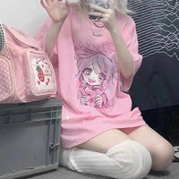 Kawaii Girl Love Confession T-Shirt - The Mage's Emporium Kore Kawaii Kore Kawaii Shopify Collective Used English Japanese Style Comic Book