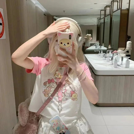 Kawaii Hearts Club Animals T-Shirt - The Mage's Emporium Kore Kawaii Kore Kawaii Shopify Collective Used English Japanese Style Comic Book