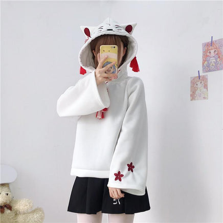 Kawaii Kitsune Fox Hoodie - The Mage's Emporium Kore Kawaii Kore Kawaii Shopify Collective Used English Japanese Style Comic Book