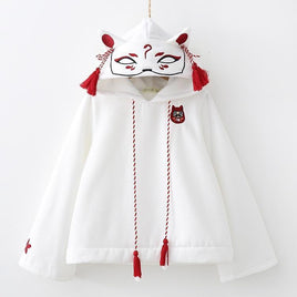 Kawaii Kitsune Fox Hoodie - The Mage's Emporium Kore Kawaii Kore Kawaii Shopify Collective Used English Japanese Style Comic Book
