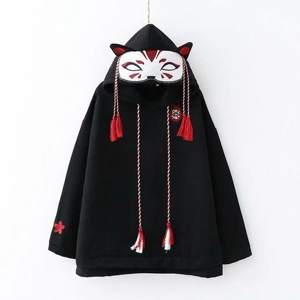 Kawaii Kitsune Fox Hoodie - The Mage's Emporium Kore Kawaii Kore Kawaii Shopify Collective Used English Japanese Style Comic Book