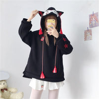 Kawaii Kitsune Fox Hoodie - The Mage's Emporium Kore Kawaii Kore Kawaii Shopify Collective Used English Japanese Style Comic Book