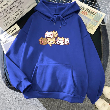 Kawaii Kitty Cuddles Hoodie - The Mage's Emporium Kore Kawaii Kore Kawaii Shopify Collective Used English Japanese Style Comic Book