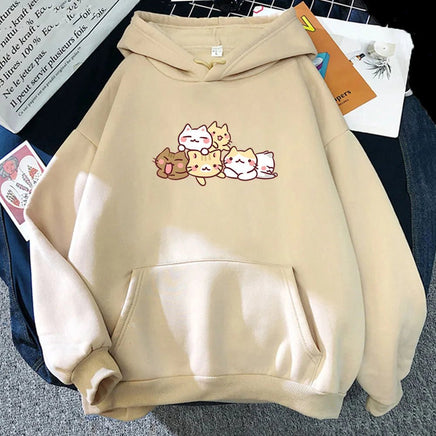 Kawaii Kitty Cuddles Hoodie - The Mage's Emporium Kore Kawaii Kore Kawaii Shopify Collective Used English Japanese Style Comic Book
