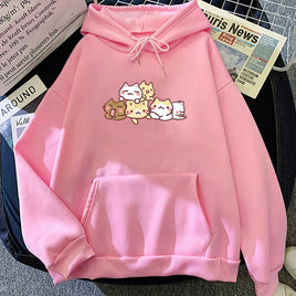 Kawaii Kitty Cuddles Hoodie - The Mage's Emporium Kore Kawaii Kore Kawaii Shopify Collective Used English Japanese Style Comic Book