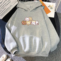 Kawaii Kitty Cuddles Hoodie - The Mage's Emporium Kore Kawaii Kore Kawaii Shopify Collective Used English Japanese Style Comic Book