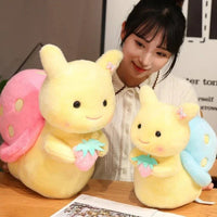 Kawaii Strawberry Snail Plushies - The Mage's Emporium Kore Kawaii Kore Kawaii Shopify Collective Used English Japanese Style Comic Book