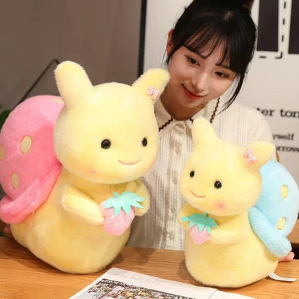 Kawaii Strawberry Snail Plushies - The Mage's Emporium Kore Kawaii Kore Kawaii Shopify Collective Used English Japanese Style Comic Book