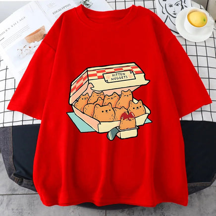 Kitten Nuggets T-Shirt - The Mage's Emporium Kore Kawaii Kore Kawaii Shopify Collective Used English Japanese Style Comic Book