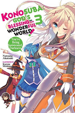 Konosuba God's Blessing on the Wonderful World You're Being Summoned Darkness Vol 3 Light Novel - The Mage's Emporium Yen Press 2501 updateage updateauthor Used English Light Novel Japanese Style Comic Book
