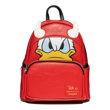 Loungefly: Disney - Devil Donald Duck Cosplay Mini Backpack Entertainment Earth Exclusive - The Mage's Emporium Shumi Toys & Gifts Shopify Collective Shumi Toys & Gifts Used English Cosplay Backpack Japanese Style Comic Book