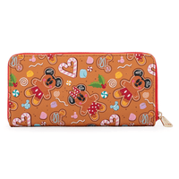 Loungefly: Disney Gingerbread AOP Zip Around Wallet - The Mage's Emporium Shumi Toys & Gifts Shopify Collective Shumi Toys & Gifts Used English Wallet Japanese Style Comic Book