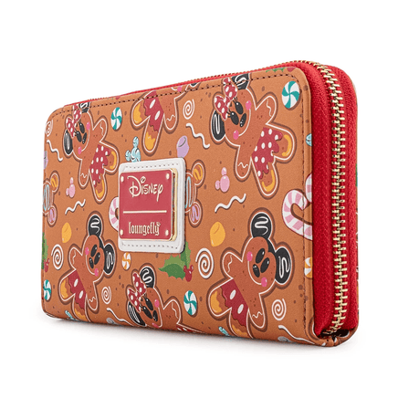Loungefly: Disney Gingerbread AOP Zip Around Wallet - The Mage's Emporium Shumi Toys & Gifts Shopify Collective Shumi Toys & Gifts Used English Wallet Japanese Style Comic Book