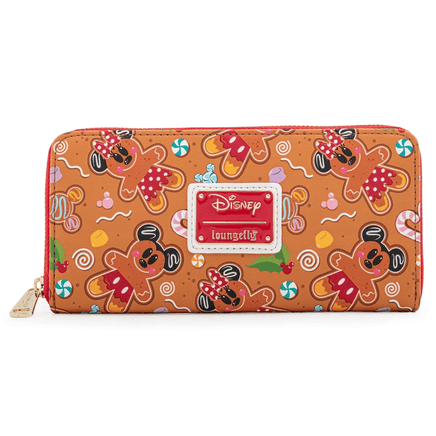 Loungefly: Disney Gingerbread AOP Zip Around Wallet - The Mage's Emporium Shumi Toys & Gifts Shopify Collective Shumi Toys & Gifts Used English Wallet Japanese Style Comic Book