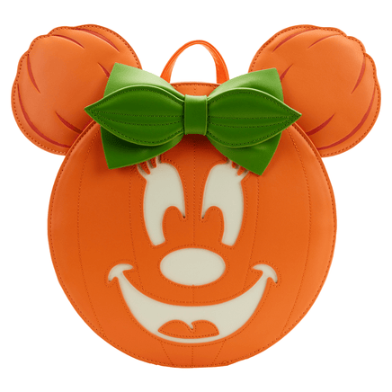 Loungefly: Disney - Glow Face Minnie Pumpkin Mini Backpack - The Mage's Emporium Shumi Toys & Gifts Shopify Collective Shumi Toys & Gifts Used English Mini - Backpack Japanese Style Comic Book