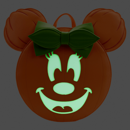 Loungefly: Disney - Glow Face Minnie Pumpkin Mini Backpack - The Mage's Emporium Shumi Toys & Gifts Shopify Collective Shumi Toys & Gifts Used English Mini - Backpack Japanese Style Comic Book