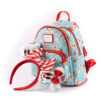 Loungefly: Disney - Minnie and Mickey Snowman Mini Backpack and Headband Set - The Mage's Emporium Shumi Toys & Gifts Shopify Collective Shumi Toys & Gifts Used English Mini - Backpack Japanese Style Comic Book
