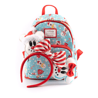 Loungefly: Disney - Minnie and Mickey Snowman Mini Backpack and Headband Set - The Mage's Emporium Shumi Toys & Gifts Shopify Collective Shumi Toys & Gifts Used English Mini - Backpack Japanese Style Comic Book