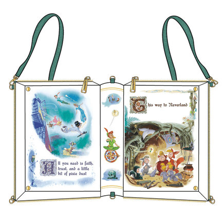 Loungefly: Disney - Peter Pan Book Series Convertible Backpack - The Mage's Emporium Shumi Toys & Gifts Shopify Collective Shumi Toys & Gifts Used English Mini - Backpack Japanese Style Comic Book
