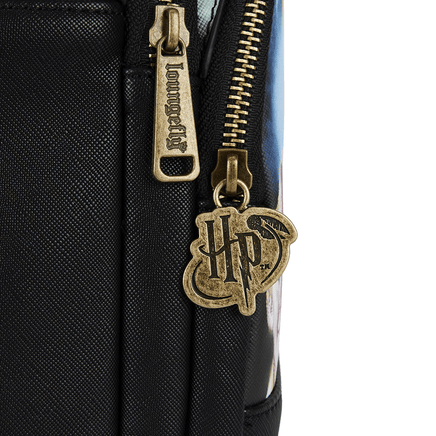 Loungefly: Harry Potter Trilogy Triple Pocket Mini Backpack - The Mage's Emporium Shumi Toys & Gifts Shopify Collective Shumi Toys & Gifts Used English Mini - Backpack Japanese Style Comic Book